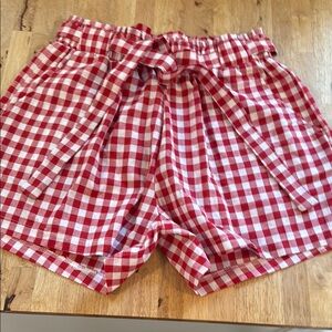 Red Gingham Women's Shorts